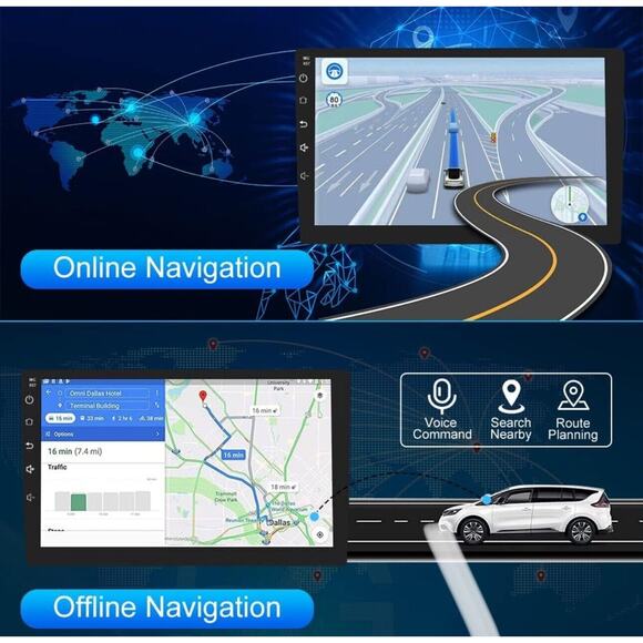 Car Radio Stereo Toyota Yaris 2011-14 9”Touch Screen‎ Wireless CarPlay Andriod - Picture 4 of 7